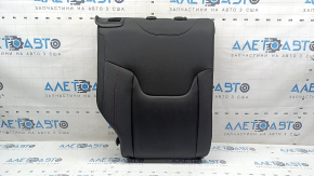 Rear seat back, 2nd row, right, Jeep Renegade 20-23, black leather, Trailhawk, red stitching