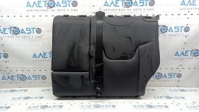 Rear seat backrest, 2nd row, left, Jeep Renegade 15-20, black fabric, Trailhawk, red stitching, with belt, dents