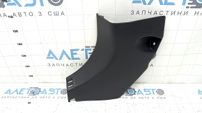 Left lower front pillar trim for Toyota Venza 21-24, black, worn