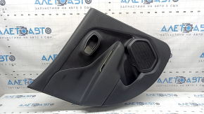 Rear left door panel, Jeep Renegade 19-23, black leather, Trailhawk