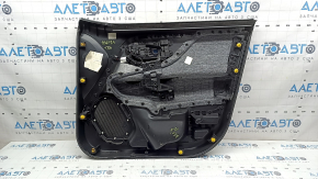 Jeep Renegade 19-23 TRH front left door panel, black with black insert, black leather armrest, red speaker cover, with handle cap, scratch