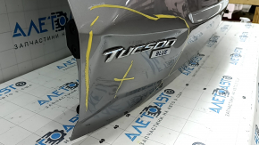 Hyundai Tucson 2020-2021 Korea tailgate assembly, tinted, R2T silver, dent, scratches on the trim