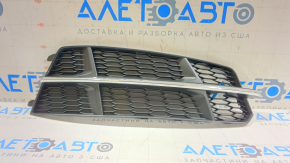 Front bumper grille right Audi A6 C7 16-18 chrome molding