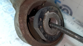 Lower control arm under the spring, rear right Lincoln MKZ 17-20 hybrid fwd, microcracks in the spring strut, floating spring strut needs replacement