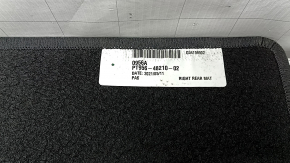 Fabric floor mat, rear right, Toyota Venza 21-24, black