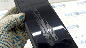 Toyota Venza 21-24 black gloss front side door trim, left rear, scratches, broken fasteners, glued