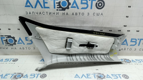 Jeep Renegade 18-23 front pillar trim, upper left, gray with black, scratched