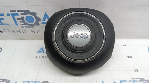 Black steering wheel airbag for the Jeep Renegade 15-23.