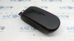 Jeep Renegade 18-23 center console armrest, black leather with red stitching, Trailhawk