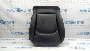 Jeep Renegade 19-22 passenger seat cushion cover, black leather with red stitching, Trailhawk, heated