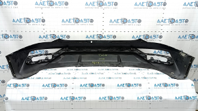 The bare lower rear bumper of the Hyundai Tucson 22-26 without parking sensors.