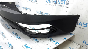 The bare lower rear bumper of the Hyundai Tucson 22-26 without parking sensors.