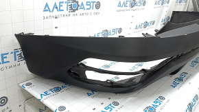 The bare lower rear bumper of the Hyundai Tucson 22-26 without parking sensors.