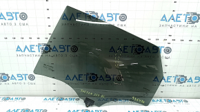 Rear left door glass of Hyundai Tucson 22-26 tinted, scratches