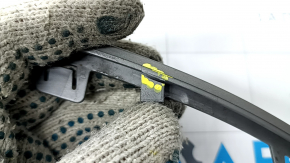 Rear bumper center molding Hyundai Tucson 22-26, gray structure, scratches, broken mount