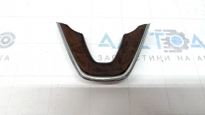 Lincoln MKZ 13-20 wood-look chrome steering wheel cover