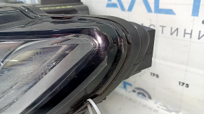 Left front headlight assembly for Lincoln MKZ 17-20 level 7, LED, no units, cracked housing, no fragments