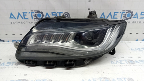 Left front headlight assembly for Lincoln MKZ 17-20 level 7, LED, no units, cracked housing, no fragments