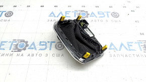 Jeep Renegade 18-23 silver shifter cover with cover, red stitching