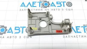 Front panel trim for the start/stop button Hyundai Tucson 22-26, gray, bumpers