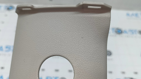 Front panel trim for the start/stop button Hyundai Tucson 22-26, gray, bumpers