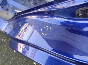 Quarter wing rear left Nissan Rogue 14-20 under BSM, on the body, blue, pokes