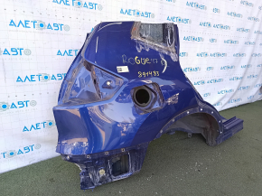 Nissan Rogue 14-20 rear right quarter wing with BSM, on the body, blue