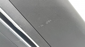 Door trim panel rear right Hyundai Tucson 22-26 black, with handle, with gray insert, armrest black plastic, chrome molding with black gloss, scratches, abrasions