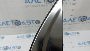 Right rear fender trim for Hyundai Tucson 22-26, matte chrome, scratches, broken fasteners