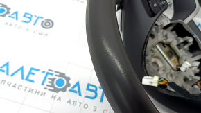 Naked steering wheel Hyundai Tucson 22-26 1.6T HEV, black leather with buttons and overlays