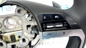 Naked steering wheel Hyundai Tucson 22-26 1.6T HEV, black leather with buttons and overlays