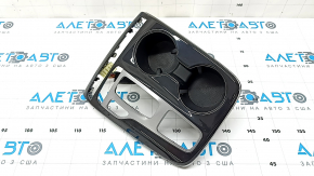 Hyundai Tucson 22-26 center console trim with cup holders for heated seats and selector with buttons, scuffed, scratched
