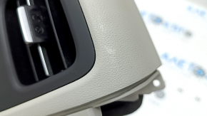Rear center console trim with air vent deflector Hyundai Tucson 22-26 gray, type 2, scratches