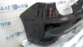 Rear bumper bare Lexus CT200h 14-17 without parking sensors, black