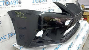 Lexus CT200h 14-17 bare front bumper without parking sensors and headlight washers, black