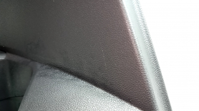 Door trim, rear left, VW Jetta 19-26, black with black plastic insert, leather armrest, scratches