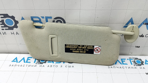 Left visor for Lexus CT200h 17-17 beige, with backlight, without hook, for cleaning
