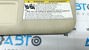 Left visor for Lexus CT200h 17-17 beige, with backlight, without hook, for cleaning