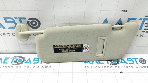 Right visor for Lexus CT200h 17-17, beige, with backlight, without hook, for cleaning
