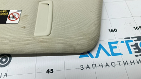 Right visor for Lexus CT200h 17-17, beige, with backlight, without hook, for cleaning