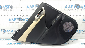 Rear left door panel for Lexus CT200h 14-17, black and beige leather