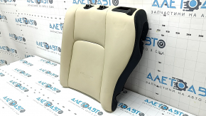 Rear seat backrest, 2nd row, left, Lexus CT200h 14-17, beige and black leather, dry-cleanable