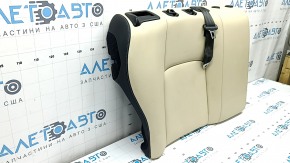 Rear seat backrest, 2nd row, right, Lexus CT200h 14-17, beige leather with black, with black belt, dry-cleanable