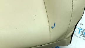 Lexus CT200h 14-17 passenger seat back upholstery, beige and black leather, dry-cleanable