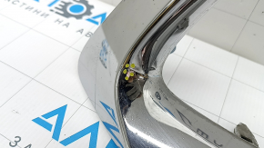 Lexus CT200h 14-17 chrome front bumper lower grille molding, broken, cracked, broken mount, bumps