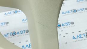 Upper right rear pillar trim for Lexus CT200h 14-17, beige, scratches, needs cleaning
