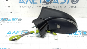 Left side mirror assembly for Lexus CT200h 14-17, 7 pins, turn signal, backlight, black