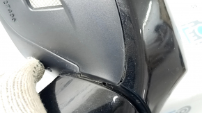 Right side mirror assembly for Lexus CT200h 14-17, 7 pins, turn signal, backlight, black, broken connector, loose cover