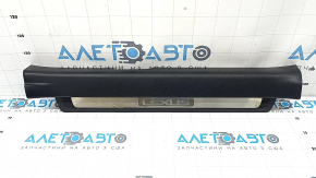Front right door sill plate for Lexus CT200h 17-17, black with chrome