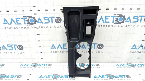 Lexus CT200h 14-17 black center console cup holder trim with cigarette lighter, scratches, needs cleaning